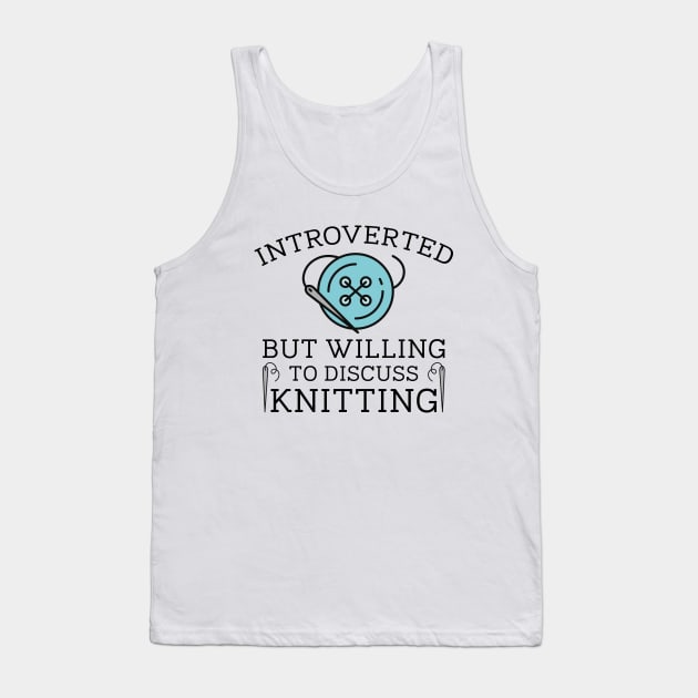 Introverted Knitting Tank Top by LuckyFoxDesigns